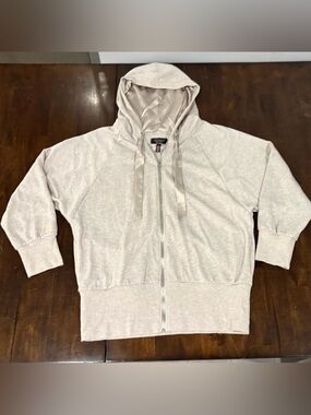 NWOT Victoria's Secret  Full-Zip Satin-Lined Hooded Sweat Jacket Women’s Size XL